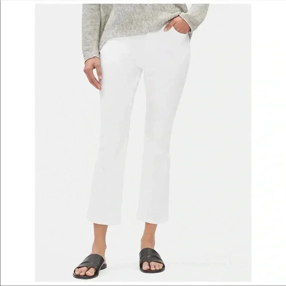 EILEEN FISHER Organic Cotton Boot-Cut Jean Size 2 - Picture 1 of 9
